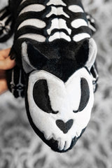 large embroidered skeleton rat plushie stuffed animal toy