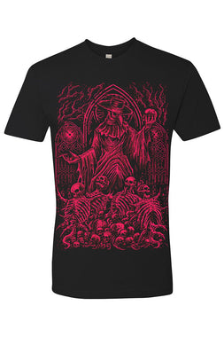 Plague Doctor Cathedral T-shirt [WINE]
