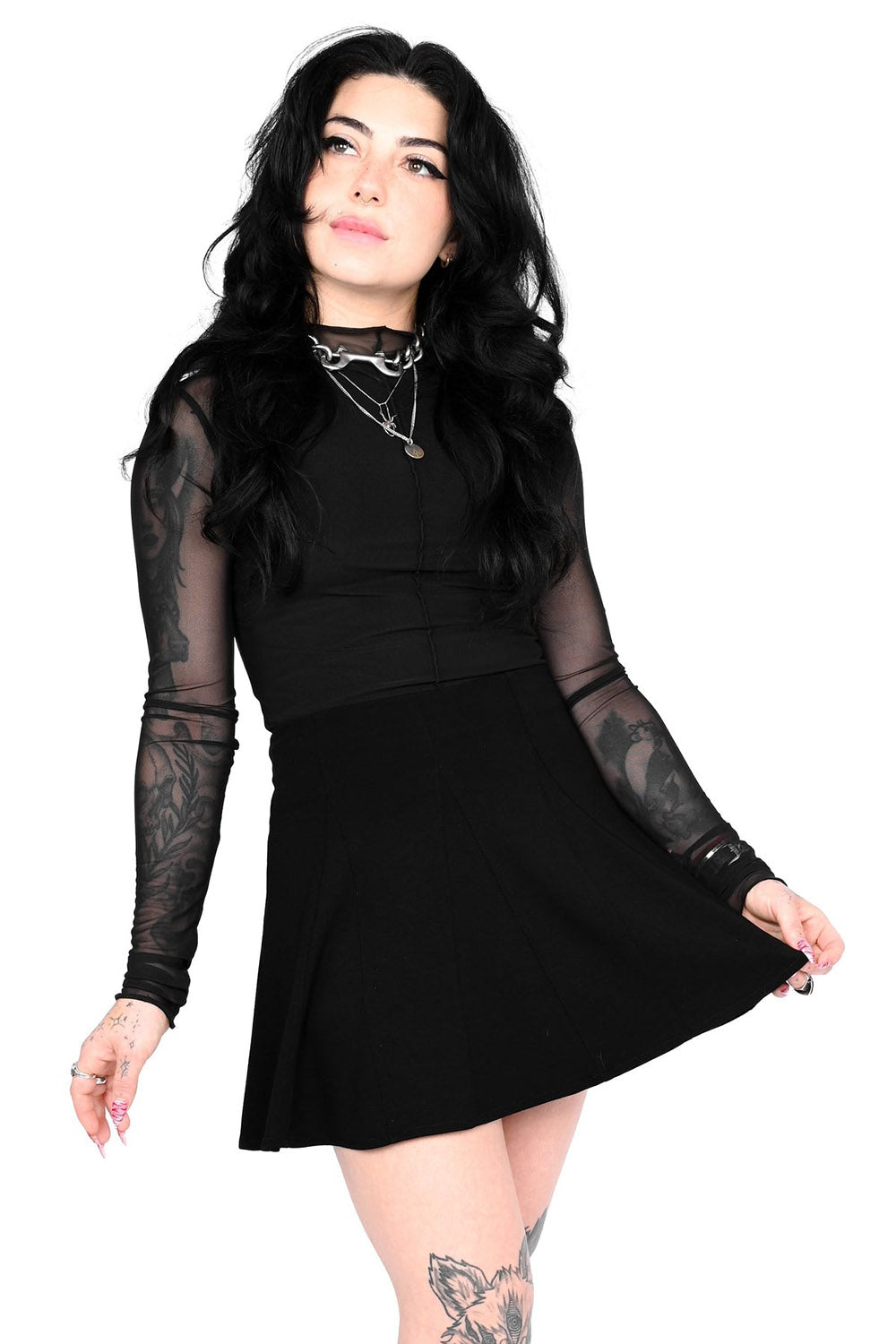 gothic mini skirt