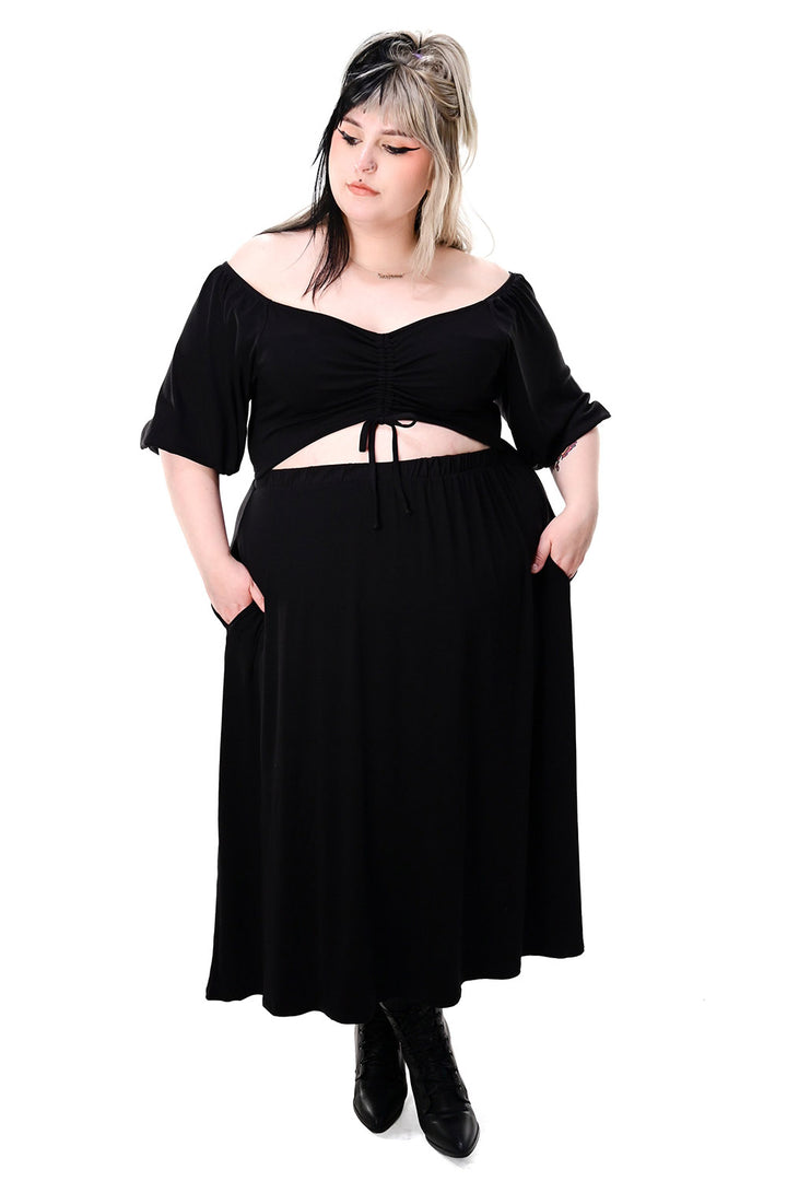 puffed sleeve gothic dress