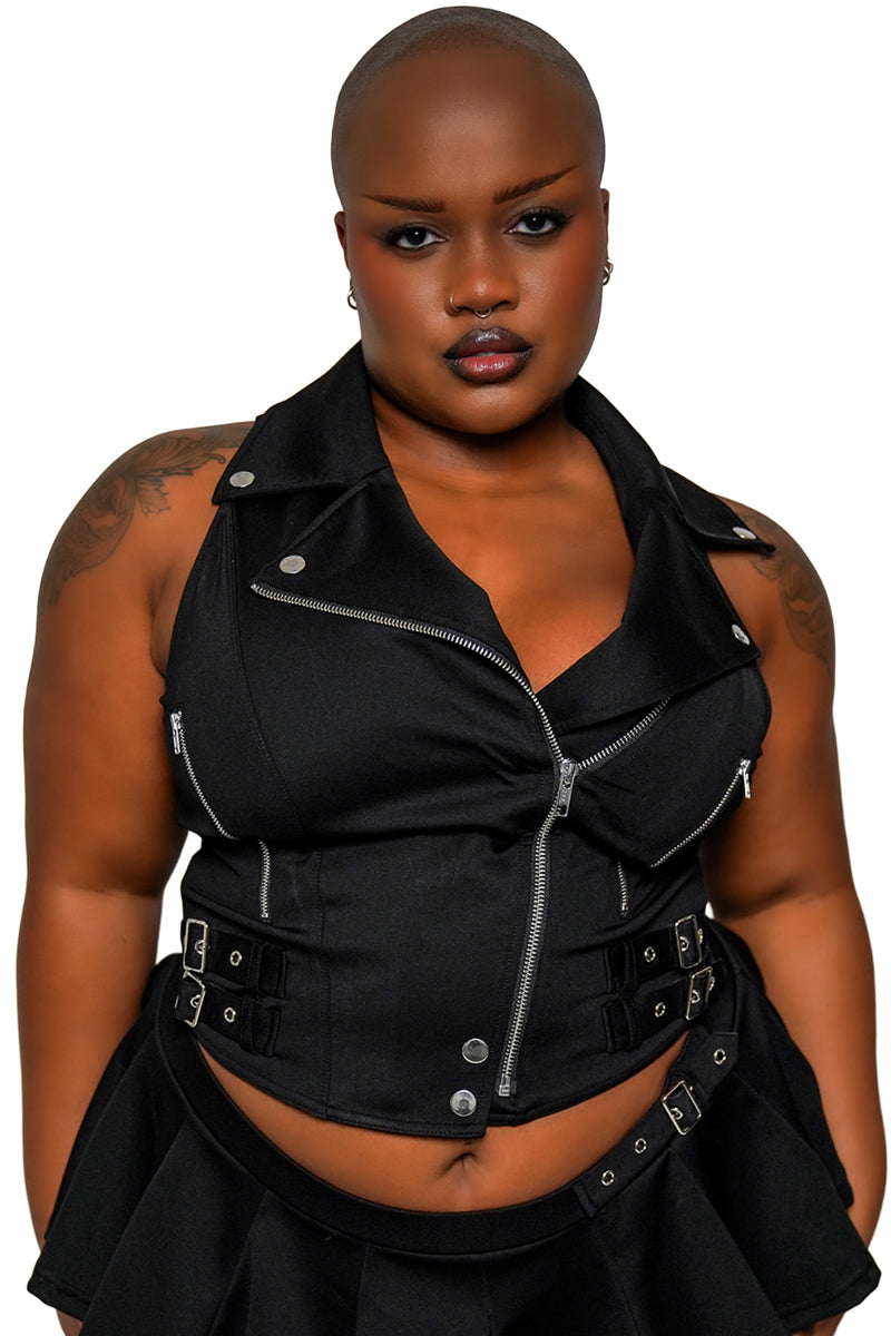 gothic swim top