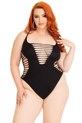 womens plus size goth bodysuit 