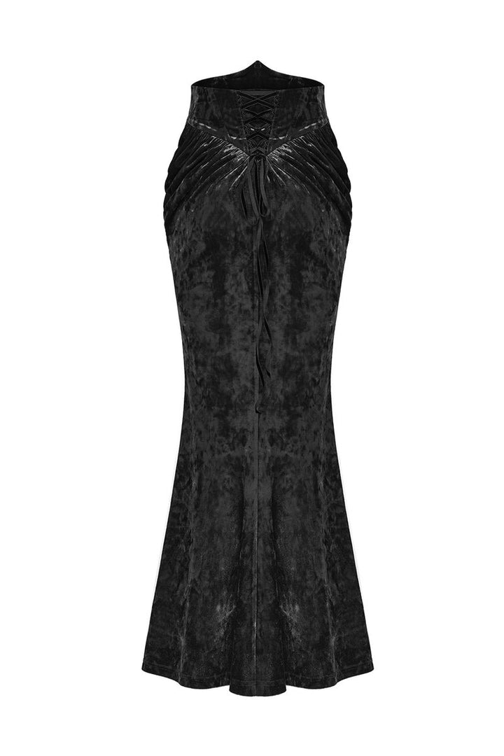 fishtail lace-up corset skirt