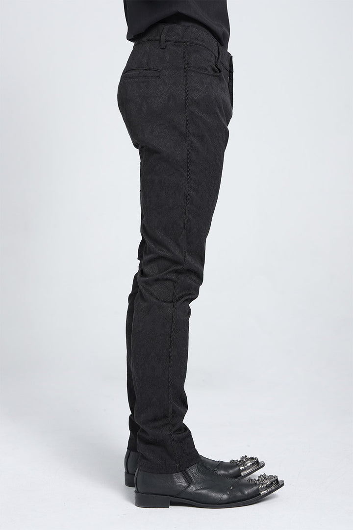 black gothic straight leg pants
