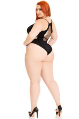 womens sexy goth plus size bodysuit
