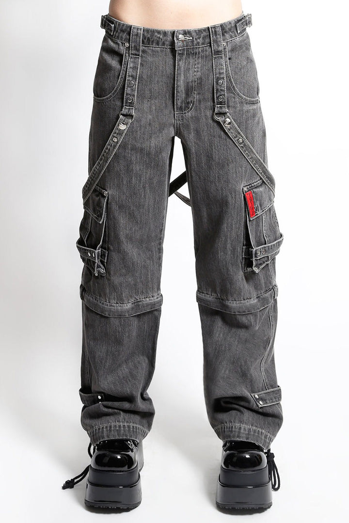 tripp NYC jeans with cargo pockets and straps