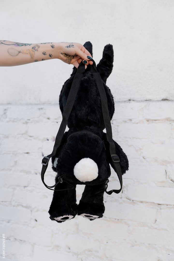 plush rabbit skeleton backpack by vampirefreaks