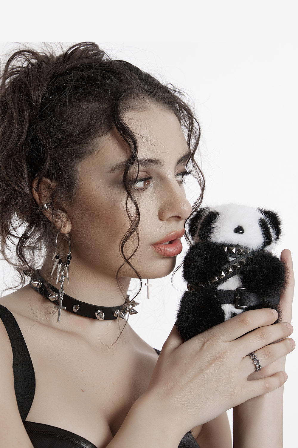 Punk Panda Bear Plush Keychain – VampireFreaks