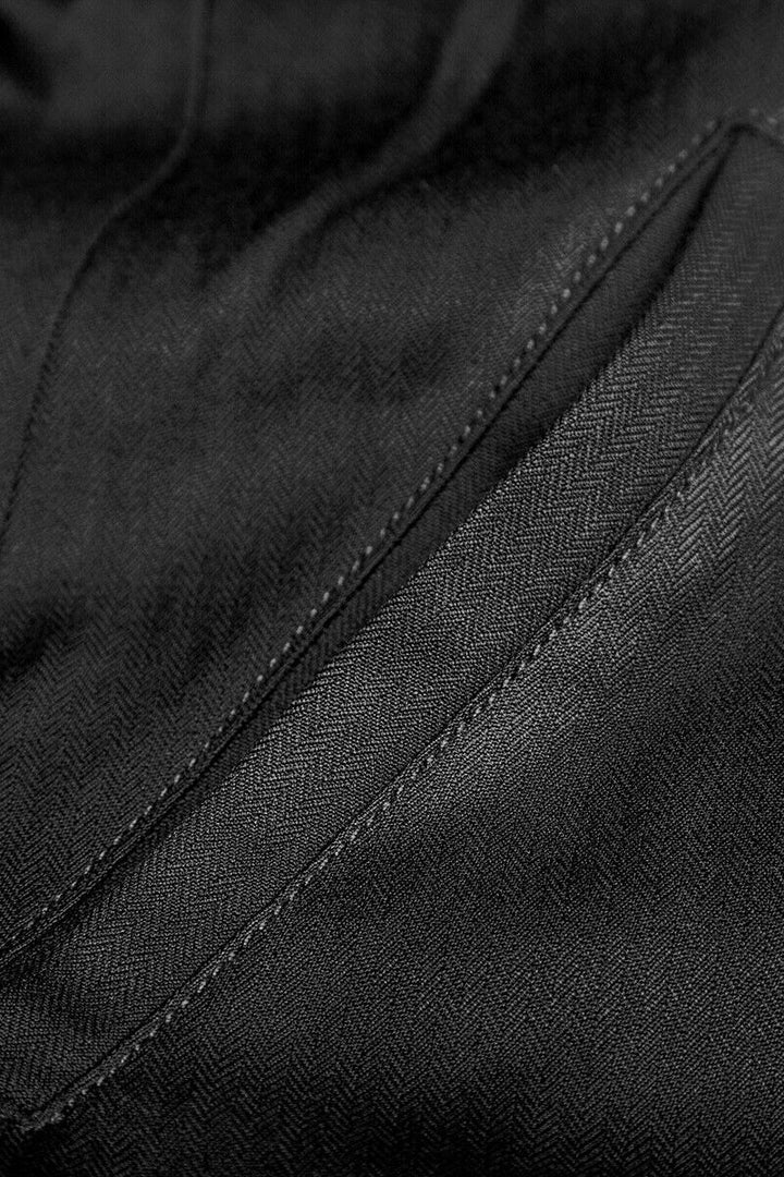 vampire goth black coat fabric