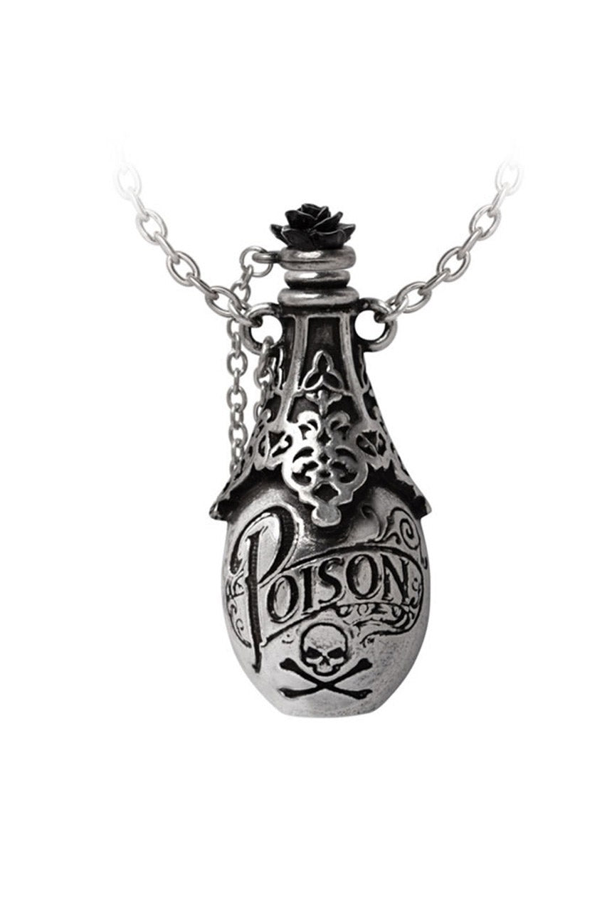 gothic poison bottle necklace