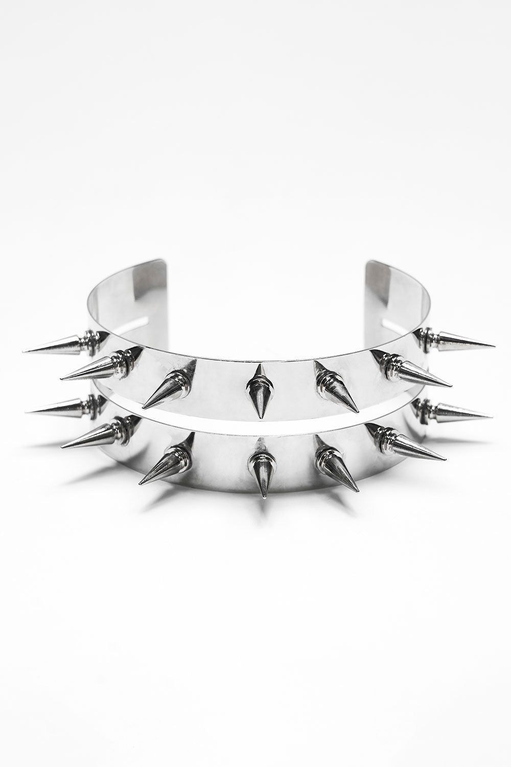 Punk Rave spiked double collar for women