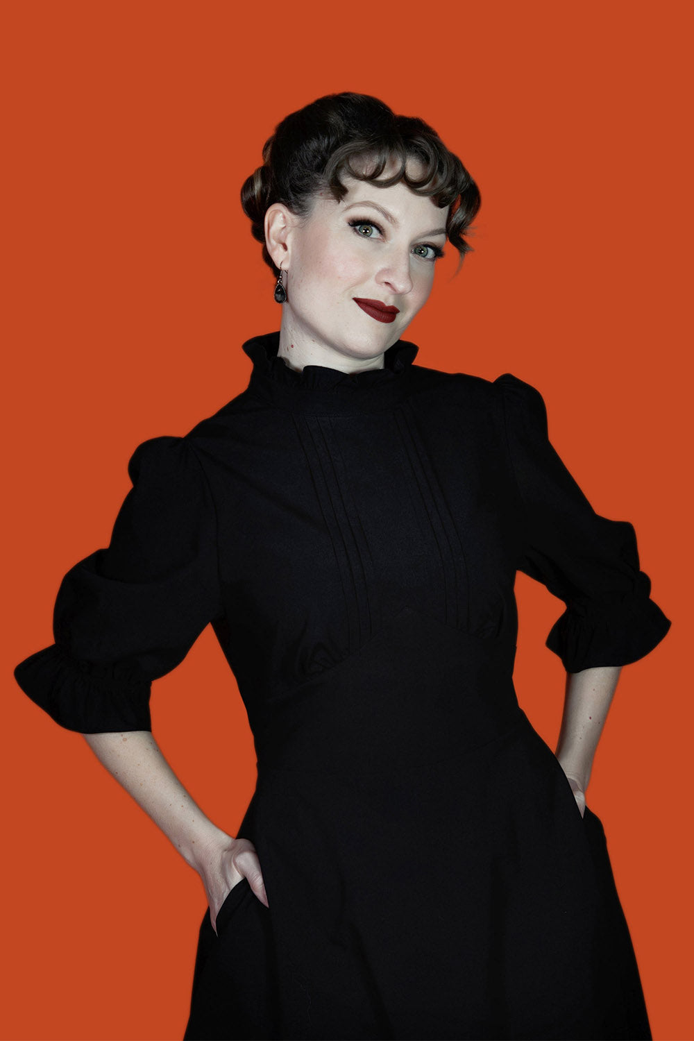 womens puff sleeve dress
