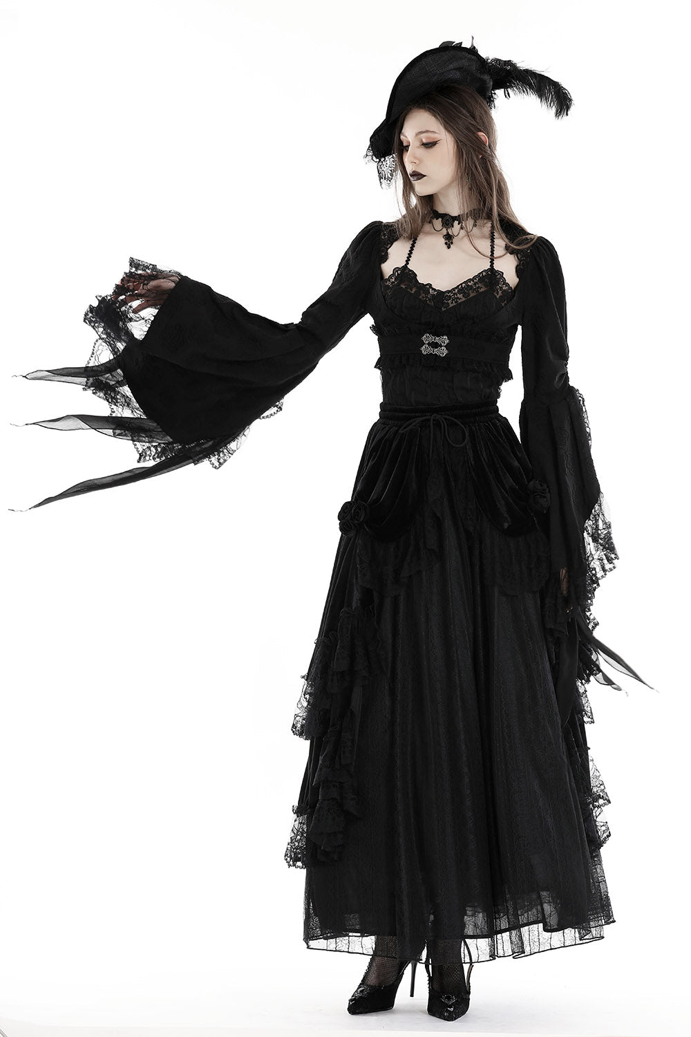Bolero gótico victoriano de vampiro