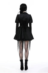 high-waisted gothic jacket