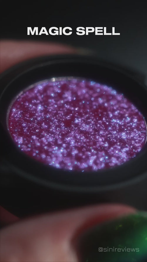 video of shimmery kawaii pink eyeshadow