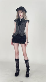 Video of Dark in Love striped goth top