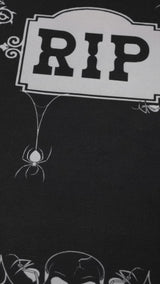 video of a gothic coffin shaped bathmat rug