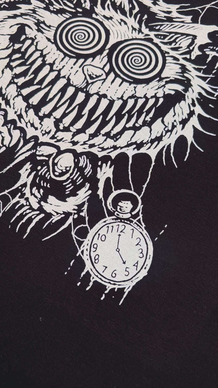 video of a alice in wonderland gothic sweatshirt