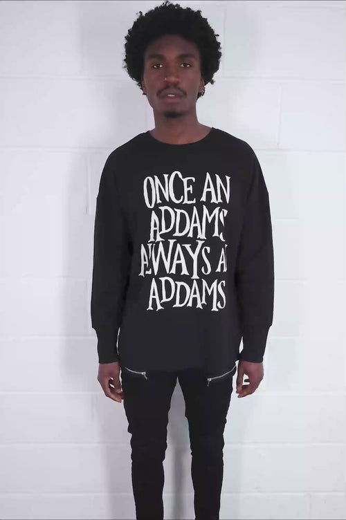 goth addams family hoodie