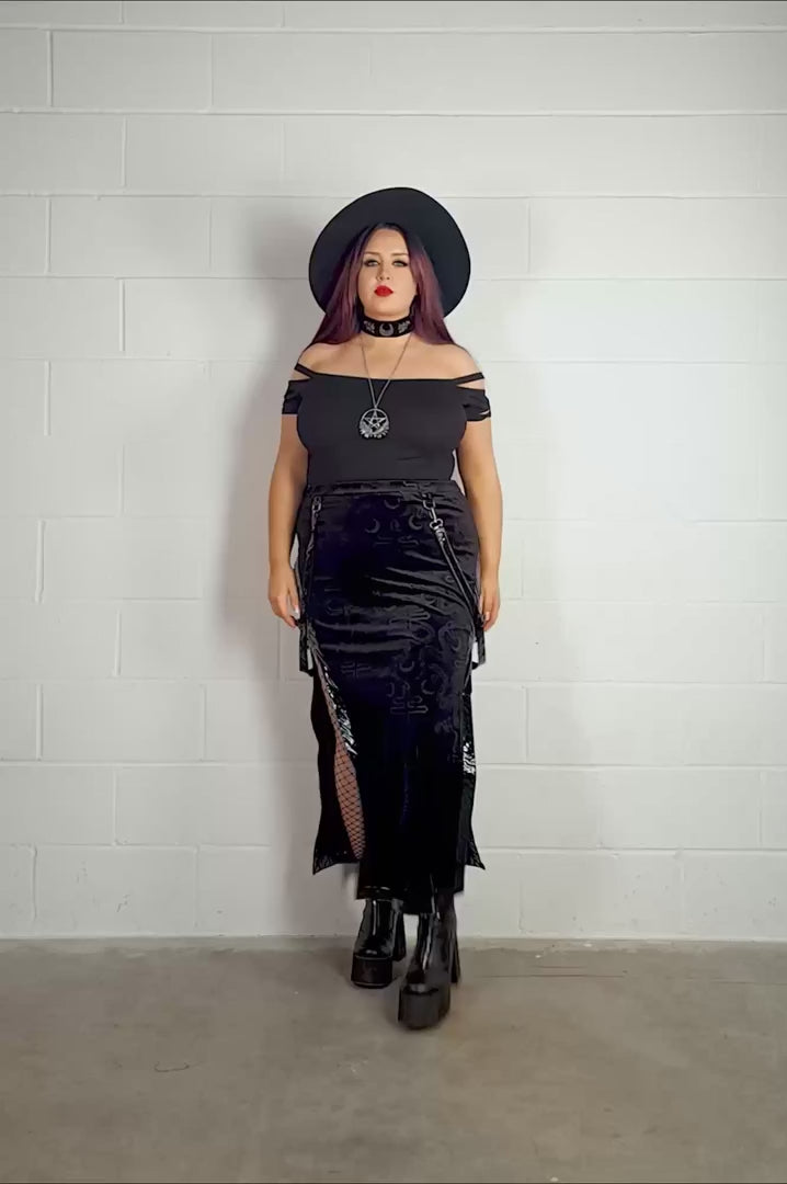 harness gothic skirt