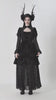 gothic woman wearing gothic dark in love dress