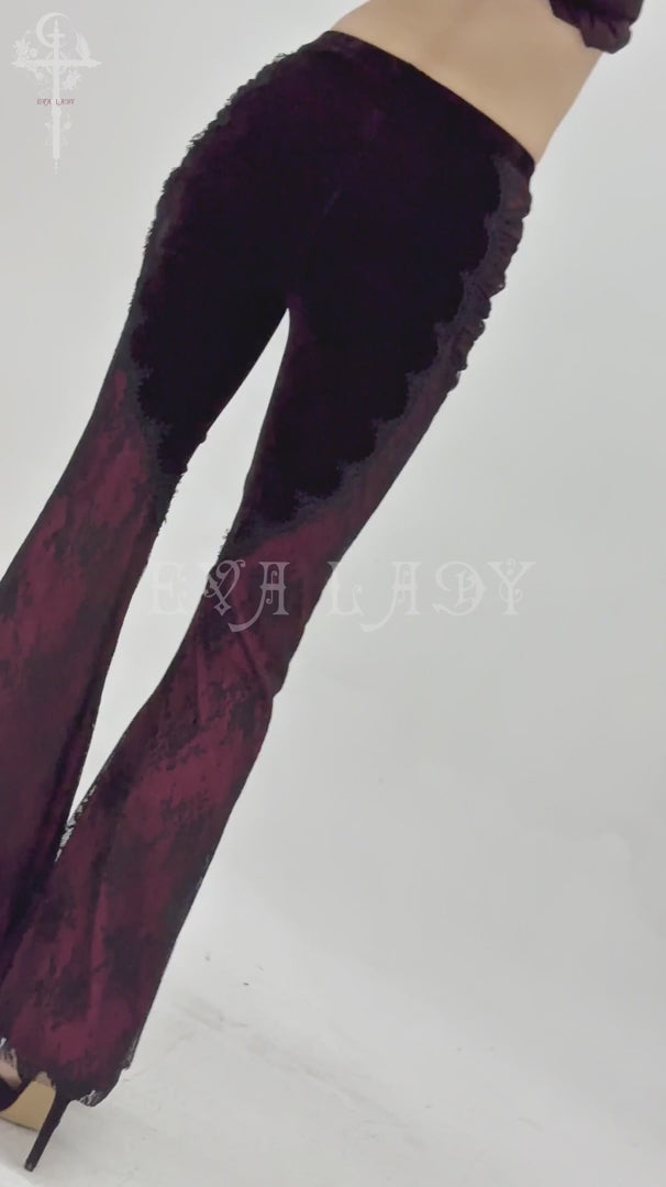 video of a gothic woman wearing a pair of steampunk pants for women