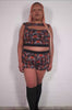 plus size halloween crop top