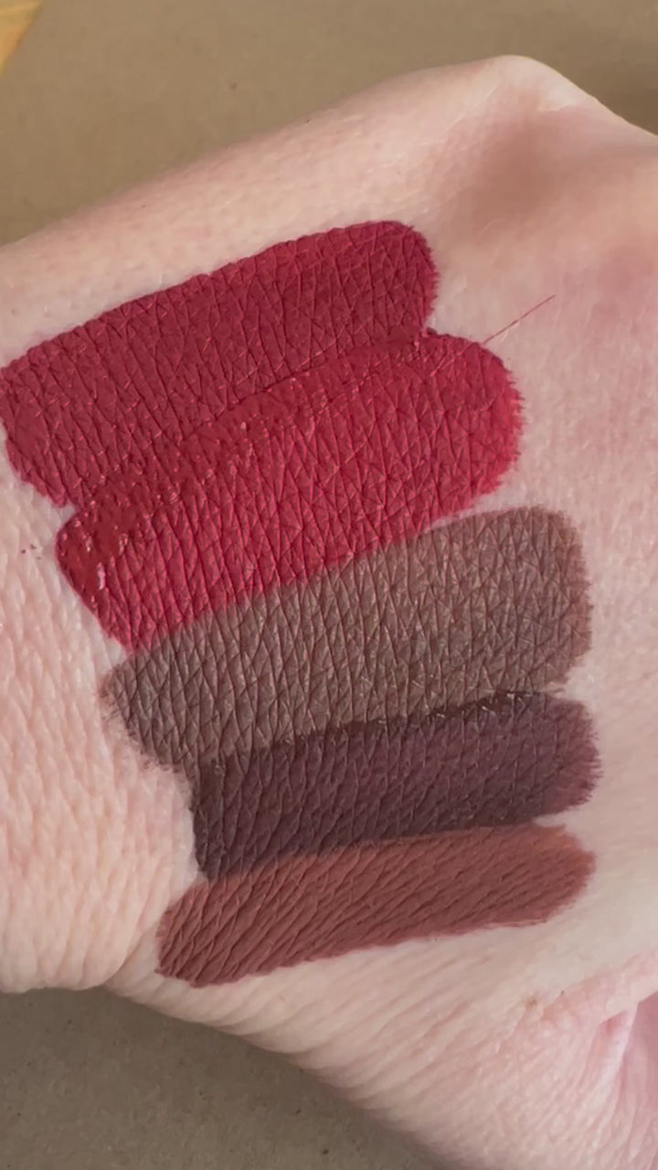 video showing goth lipstick shades