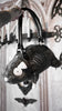 video of a novelty whimsical 3D creepy cute grey stitched rat handbag