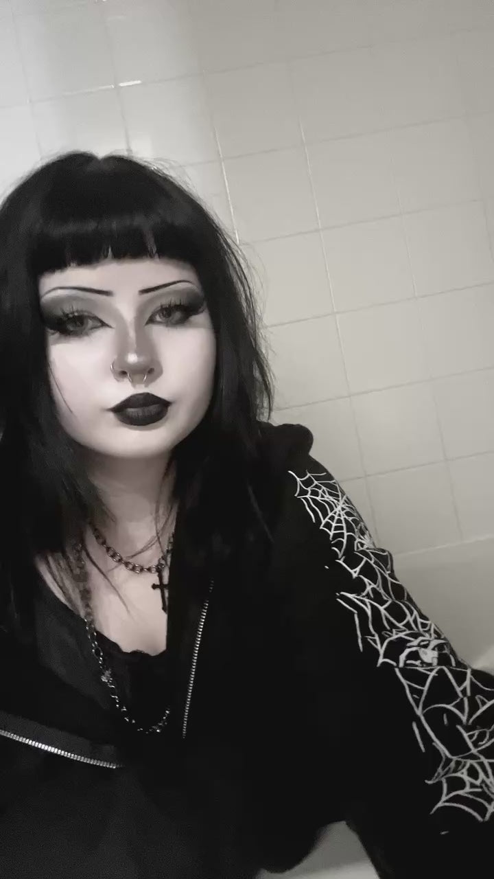 video of goth girl wearing gothic clothes