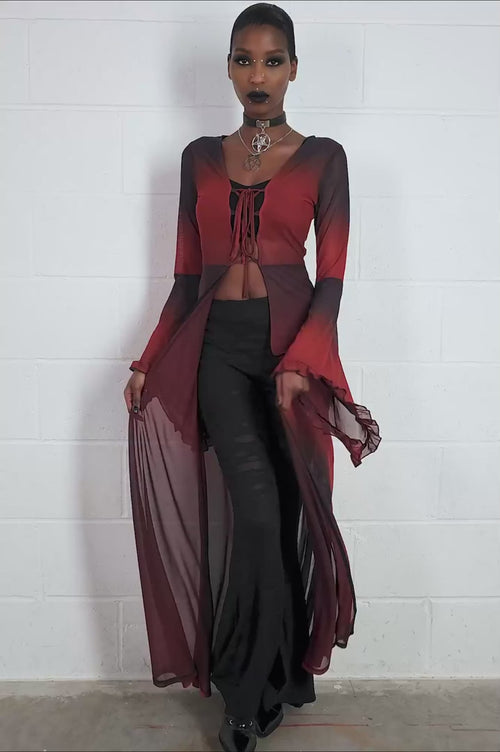 burnt orange cloak