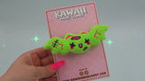 video of creepy cute 3d bat plush hair clip