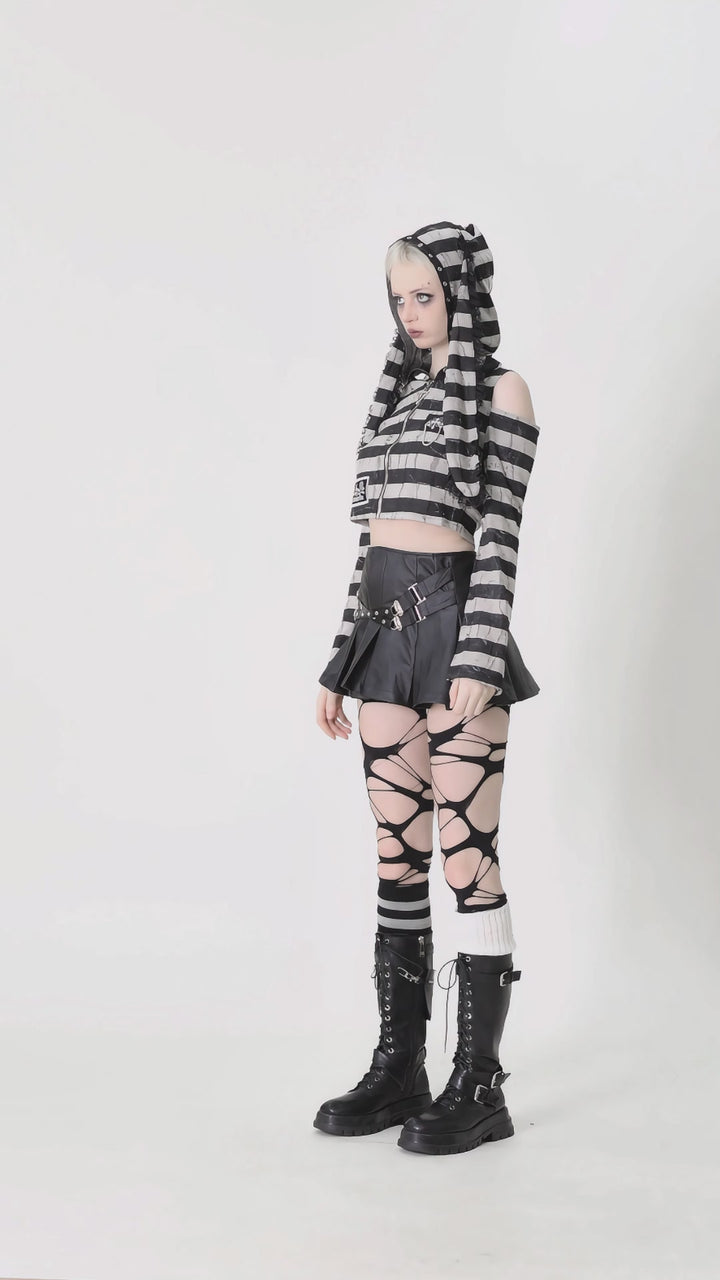 video of emo girl wearing scene clothes