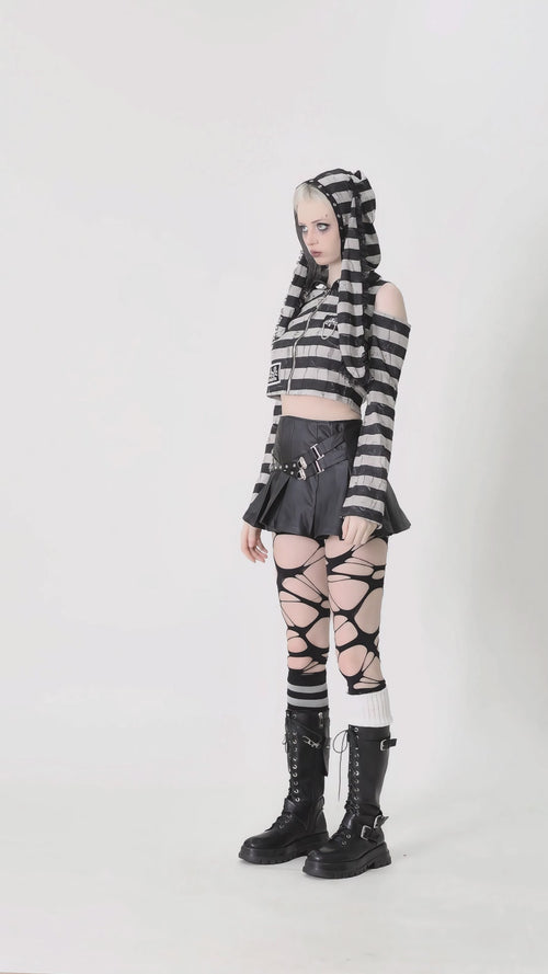 video of emo girl wearing scene clothes