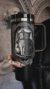 Video of cute cat tumbler for goths from VampireFreaks