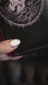 video of a gothic black cat wallet