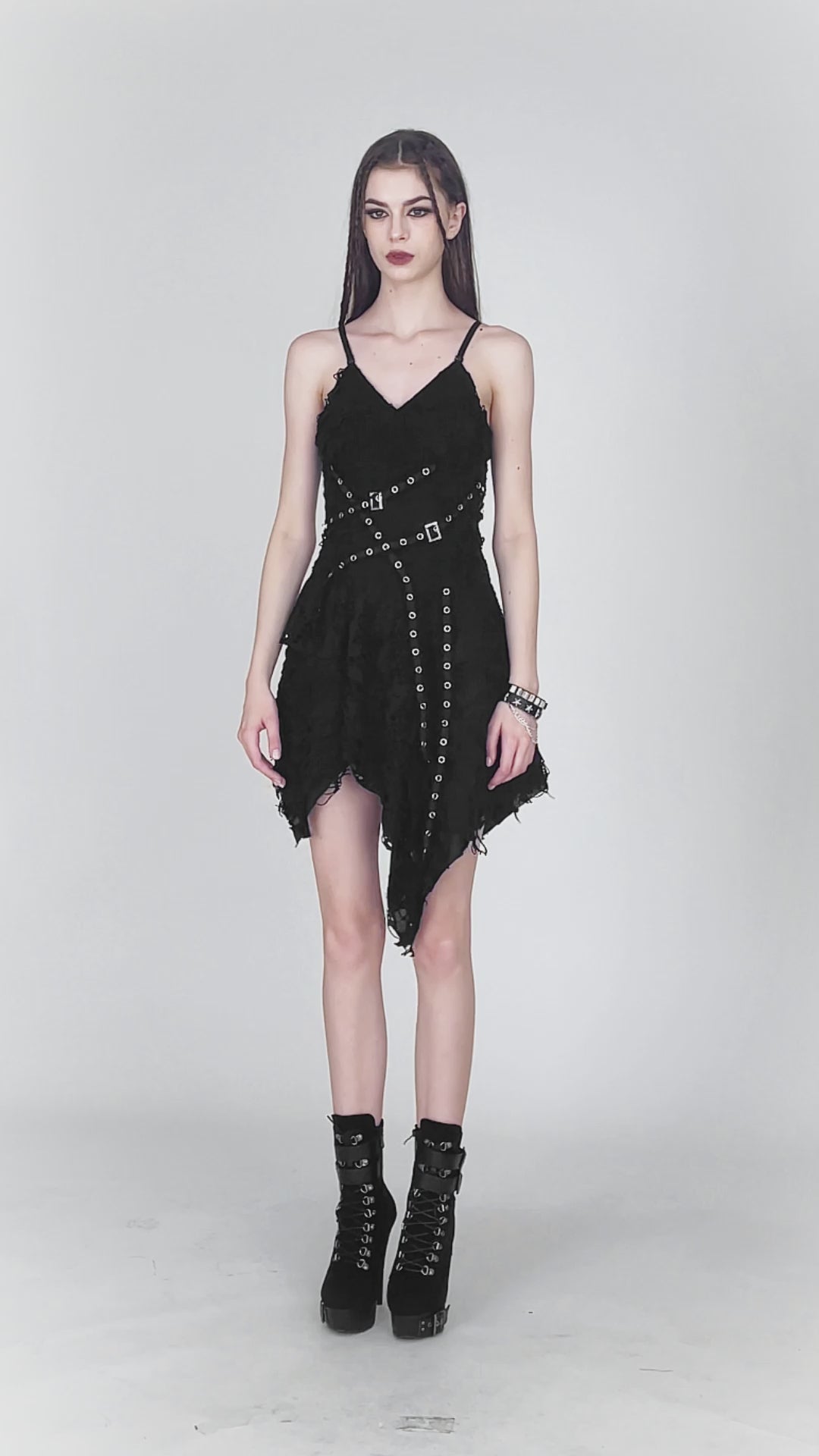 Video of Dark In Love Post-Apocalyptic Black Dress