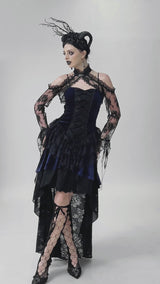 video of a gothic woman wearing a halterneck bolero shrug