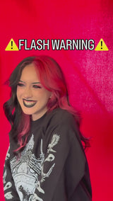 goth girl wearing emo clothing
