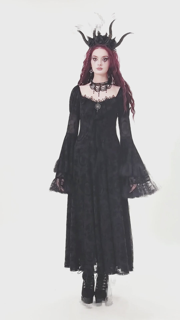 video of gothic girl wearing gothic clothing