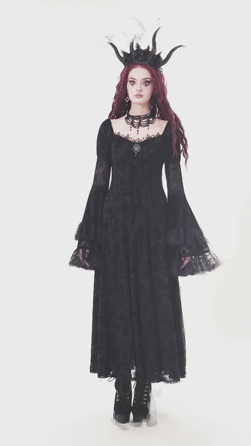 video of gothic girl wearing gothic clothing