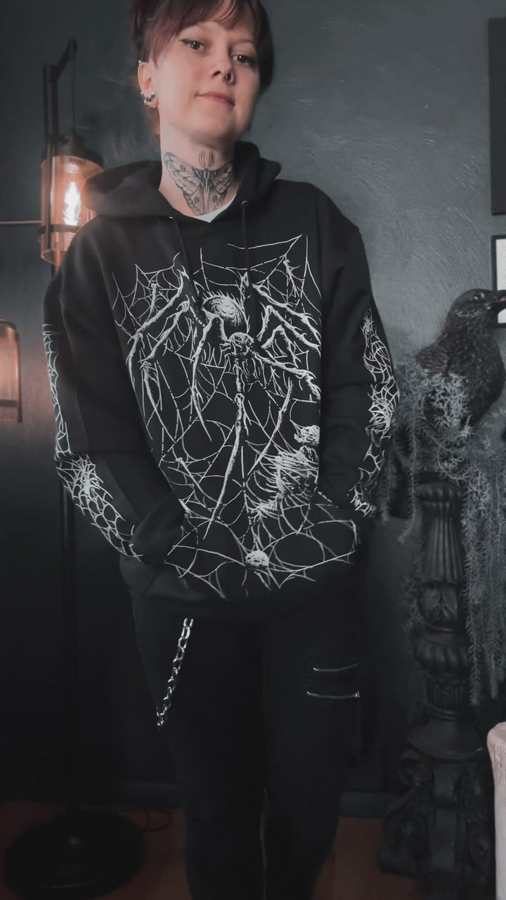 gothic spider hoodie video