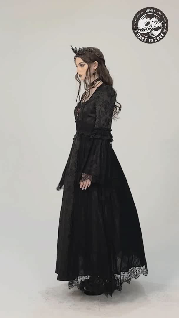 video showing gothic dress for renaissance fair
