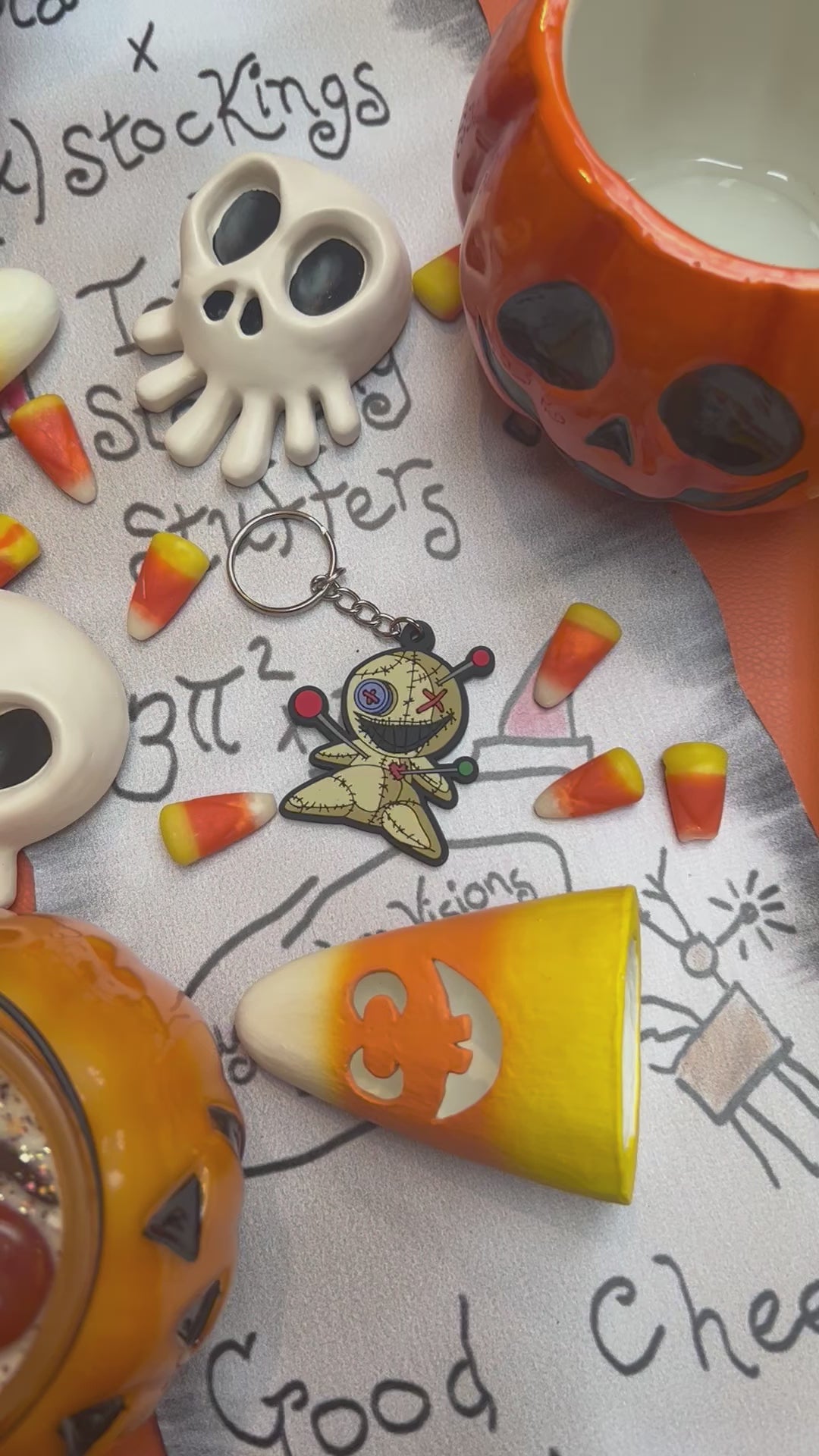video of voodoo doll keychain