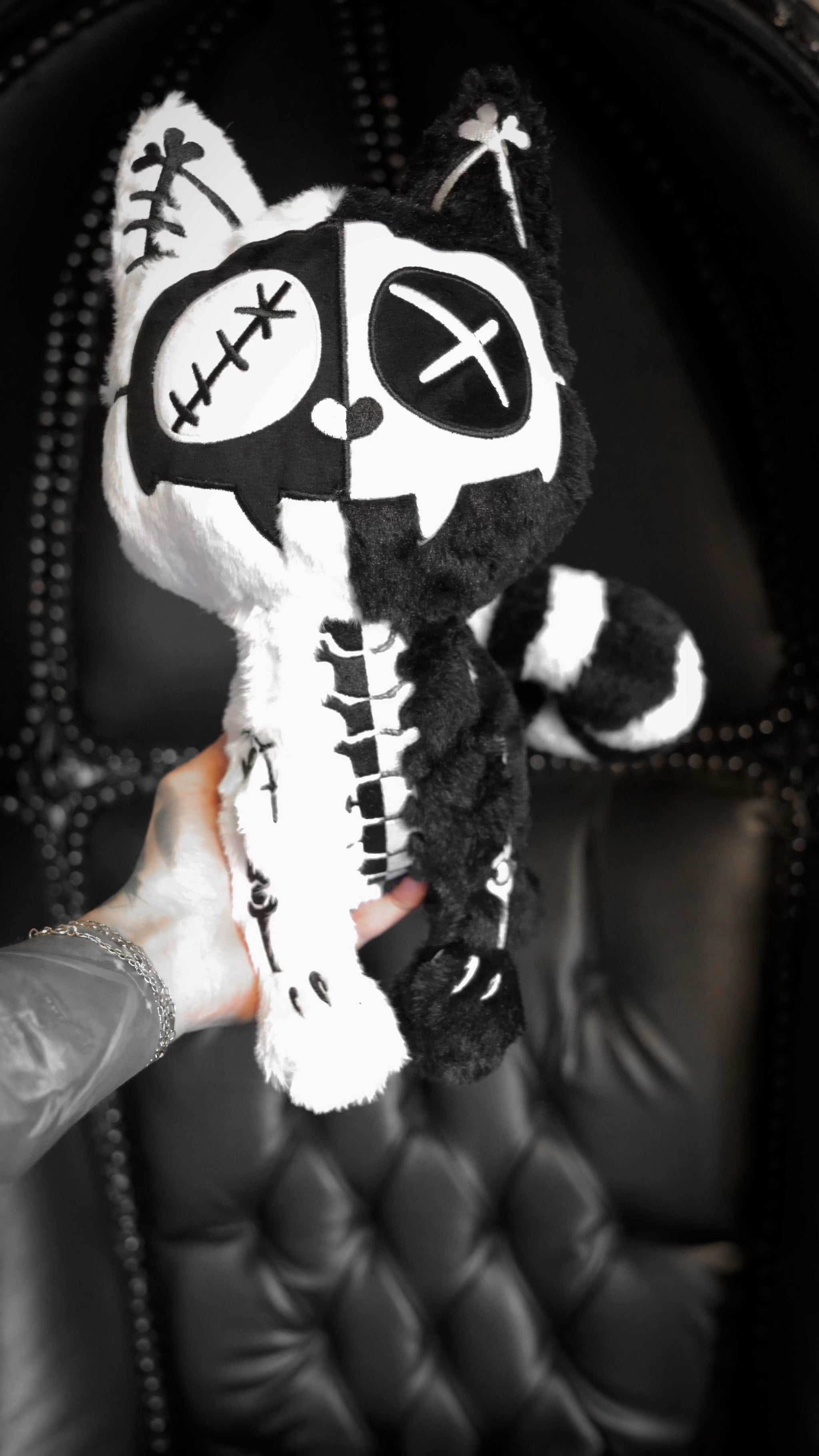 video of stitchkitty plushie toy