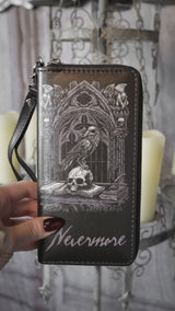 video of a gothic long edgar allan poe wallet