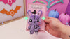 video of pastel goth stitched bunny rabbit plush keychain 