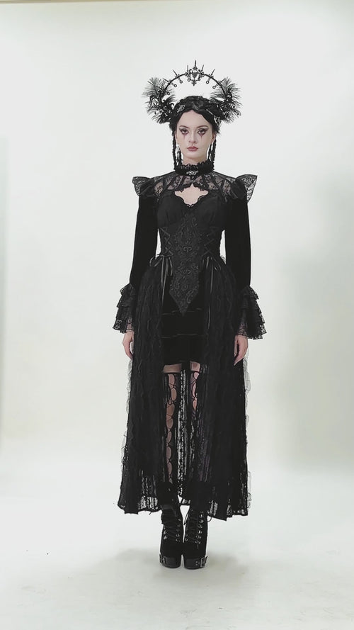 video of gothic woman wearing a gothic outfit by dark in love 