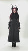 video of a button-up gothic long maxi dress
