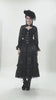 video of gothic woman wearing a long maxi length victorian goth skirt